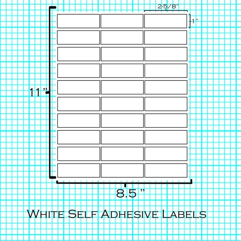 IDEALSEAL Address Labels for Inkjet Printers 1"" x 2-5/8"", 30 Labels per Sheet, 3000 Count - Image 2